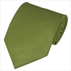 Olive Green Traditional Necktie